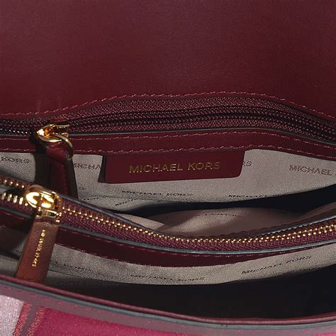 michael kors burgandy logo wallet|burgundy Michael Kors bag.